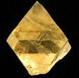 Yellow, Cleaved Fluorite Octahedron - Illinois #37821-1